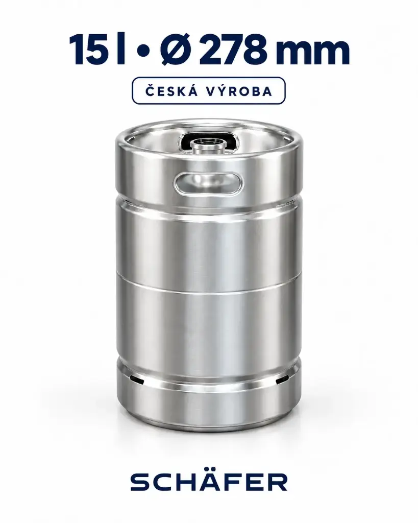 SCHÄFER–SUDEX KEG 15 l Slim 278 – stohovatelný, česká výroba