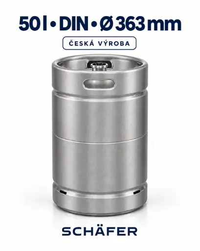 [81311] SCHÄFER–SUDEX KEG 50 l DIN – stohovatelný, česká výroba