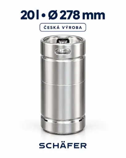 [81309] SCHÄFER–SUDEX KEG 20 l Slim – stackable, Czech production